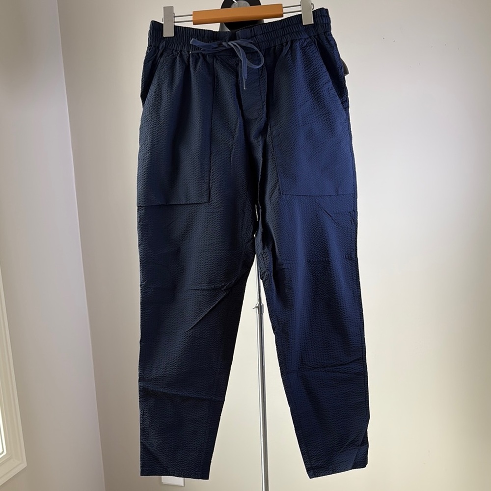 lululemon athletica Men's Navy Textured Drawstring Joggers